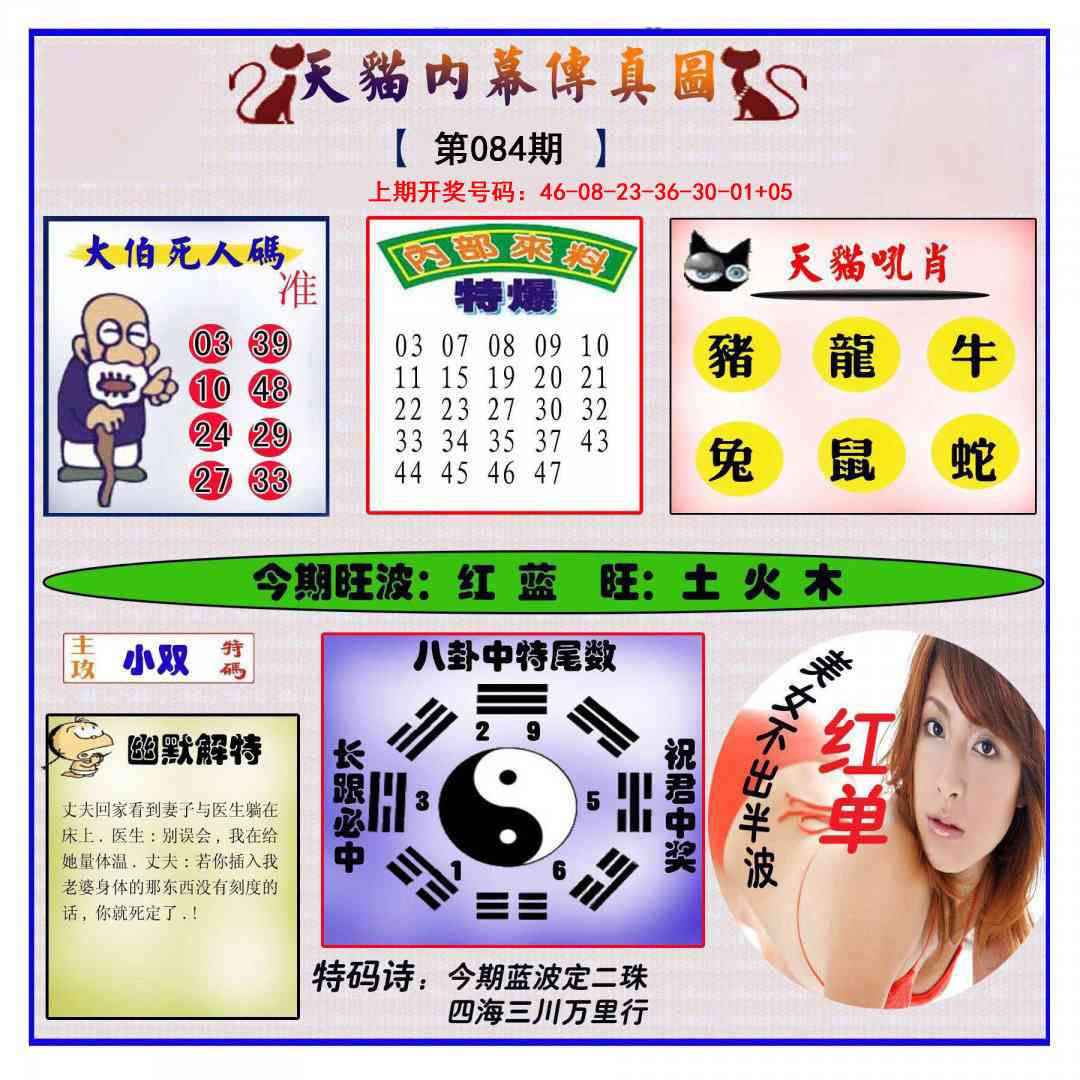 084期内幕传真图[图]