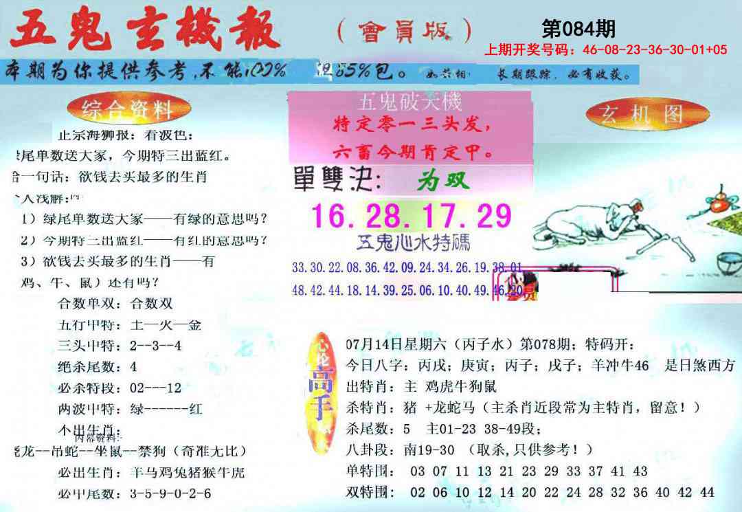 084期新五鬼玄机[图]